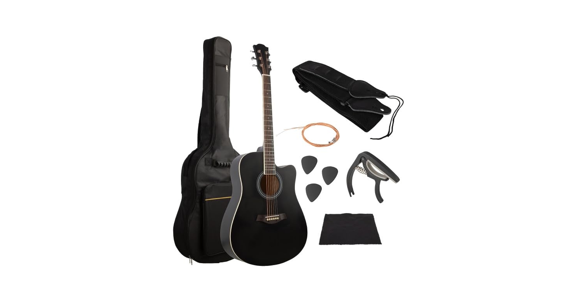 Amazon.com: 41in Acoustic Guitar - Guitar Kit with Case